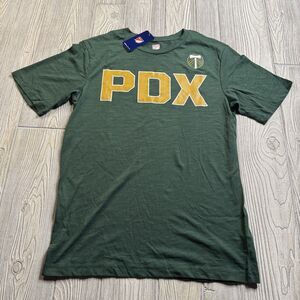 Portland Timbers PDX TShirt Men’s M Green Logo Soft MLS Soccer New